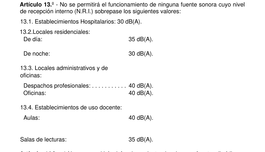 Tabla del texto oficial (pág. 4)