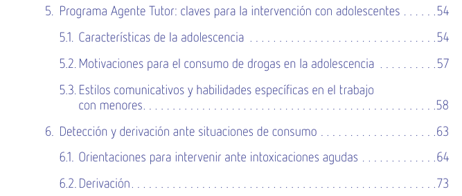 Tabla del texto oficial (pág. 6)
